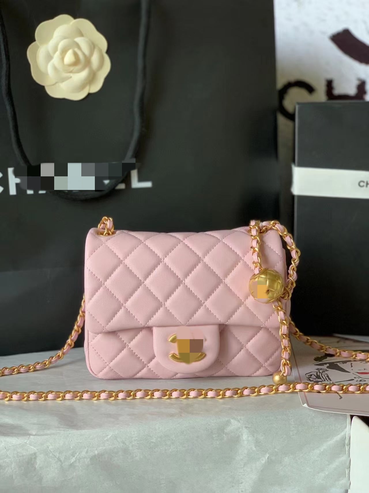 Mini Flap Bag Pearl Crush
