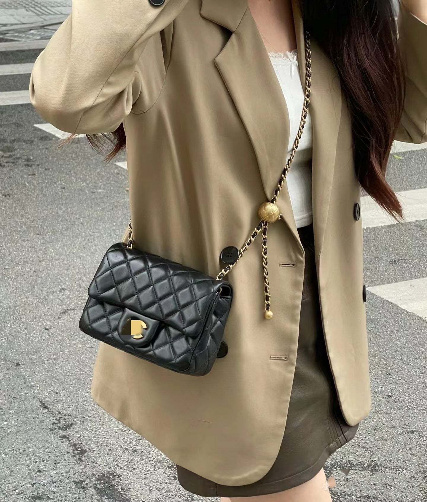 Mini Flap Bag Pearl Crush
